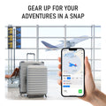Smart Tag Bluetooth Luggage Tracker, IP68 Waterproof Air Tracker Works with Find My (iOS Only), Finder Locator for Keys, Luggage, Backpack, Wallet (4 Pack)