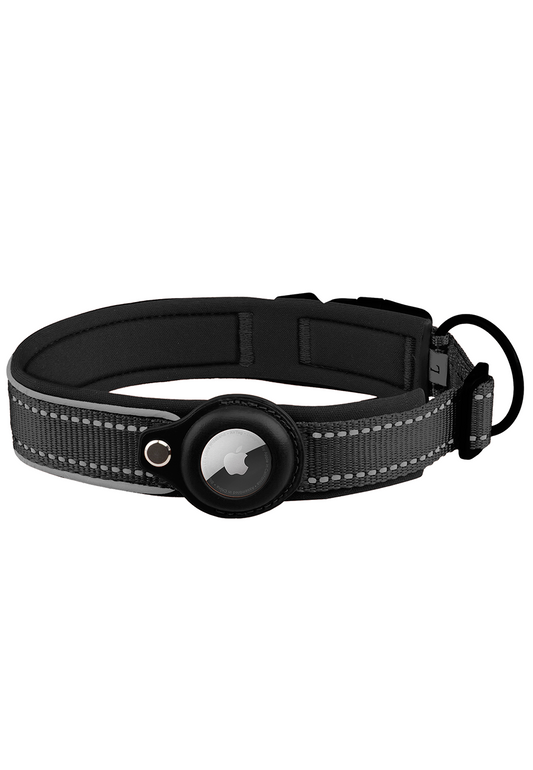 Padded Reflective AirTag Dog Collar