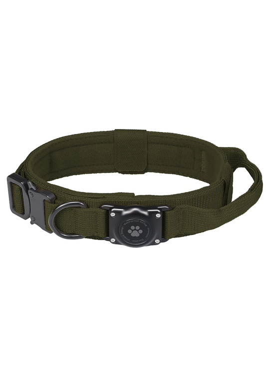 Tactical AirTag Dog Collar, 100% Waterproof