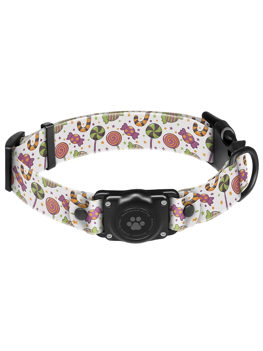 AirTag Dog Collar with Cute Pattern