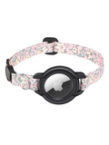 Breakaway AirTag Cat Collar Flower Pattern